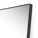 Georgina Rectangle Floor Mirror in Iron Matte Black from Four Hands - Luna Furniture