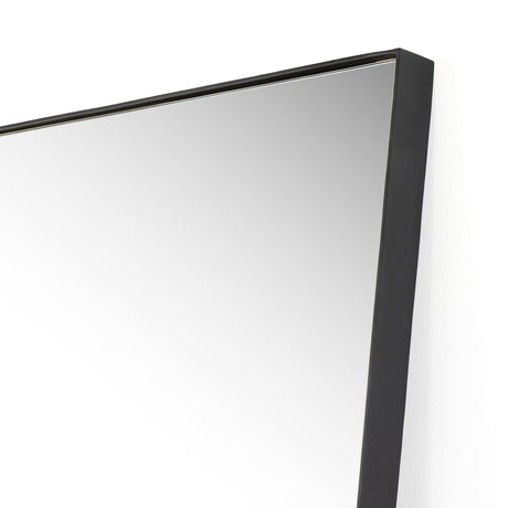 Georgina Rectangle Floor Mirror in Iron Matte Black from Four Hands - Luna Furniture