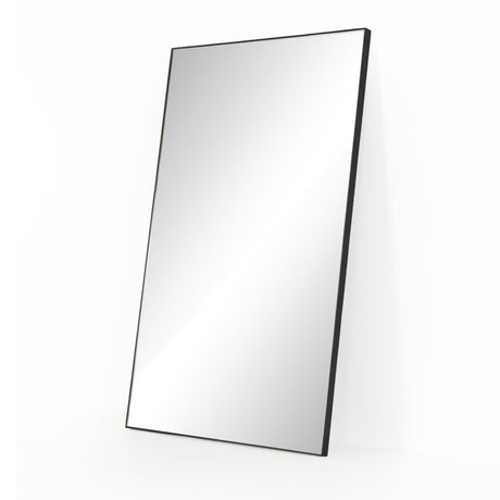 Georgina Rectangle Floor Mirror in Iron Matte Black from Four Hands - Luna Furniture