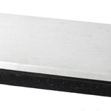 Hammered Iron Console Table in White Marble from Four Hands - Luna Furniture