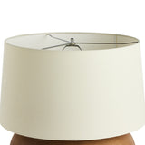 Kragen Table Lamp in Dark Sand Porcelain Ceramic from Four Hands - Luna Furniture