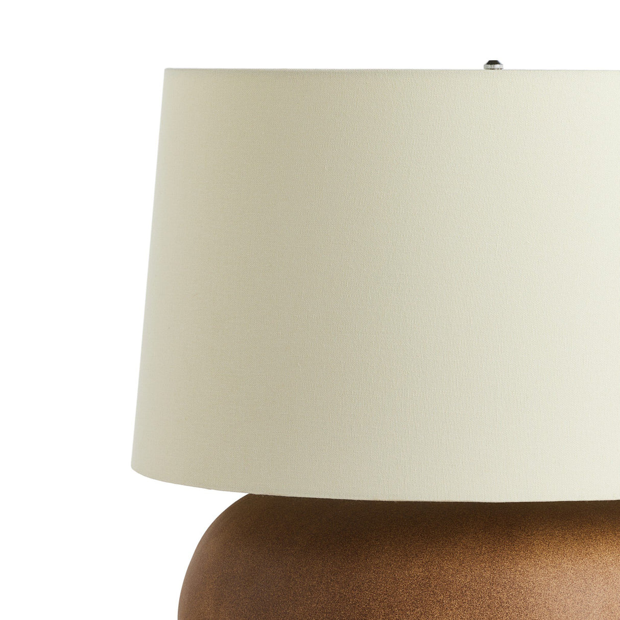 Kragen Table Lamp in Dark Sand Porcelain Ceramic from Four Hands - Luna Furniture