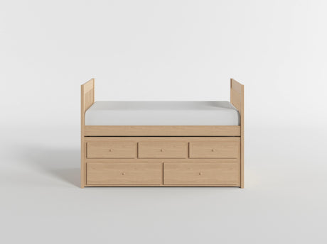 Bartly Pine Twin/Twin Trundle Bed from Homelegance - Luna Furniture
