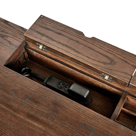 Torrington Desk in Umber Oak Resawn from Four Hands - Luna Furniture