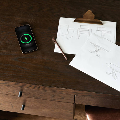 Torrington Desk in Umber Oak Resawn from Four Hands - Luna Furniture