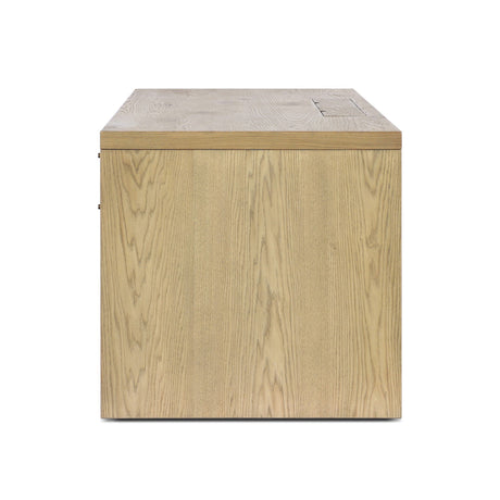 Torrington Desk in Sandy Oak Resawn from Four Hands - Luna Furniture