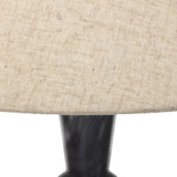 Bibianna Table Lamp in Black Italian Marble from Four Hands - Luna Furniture
