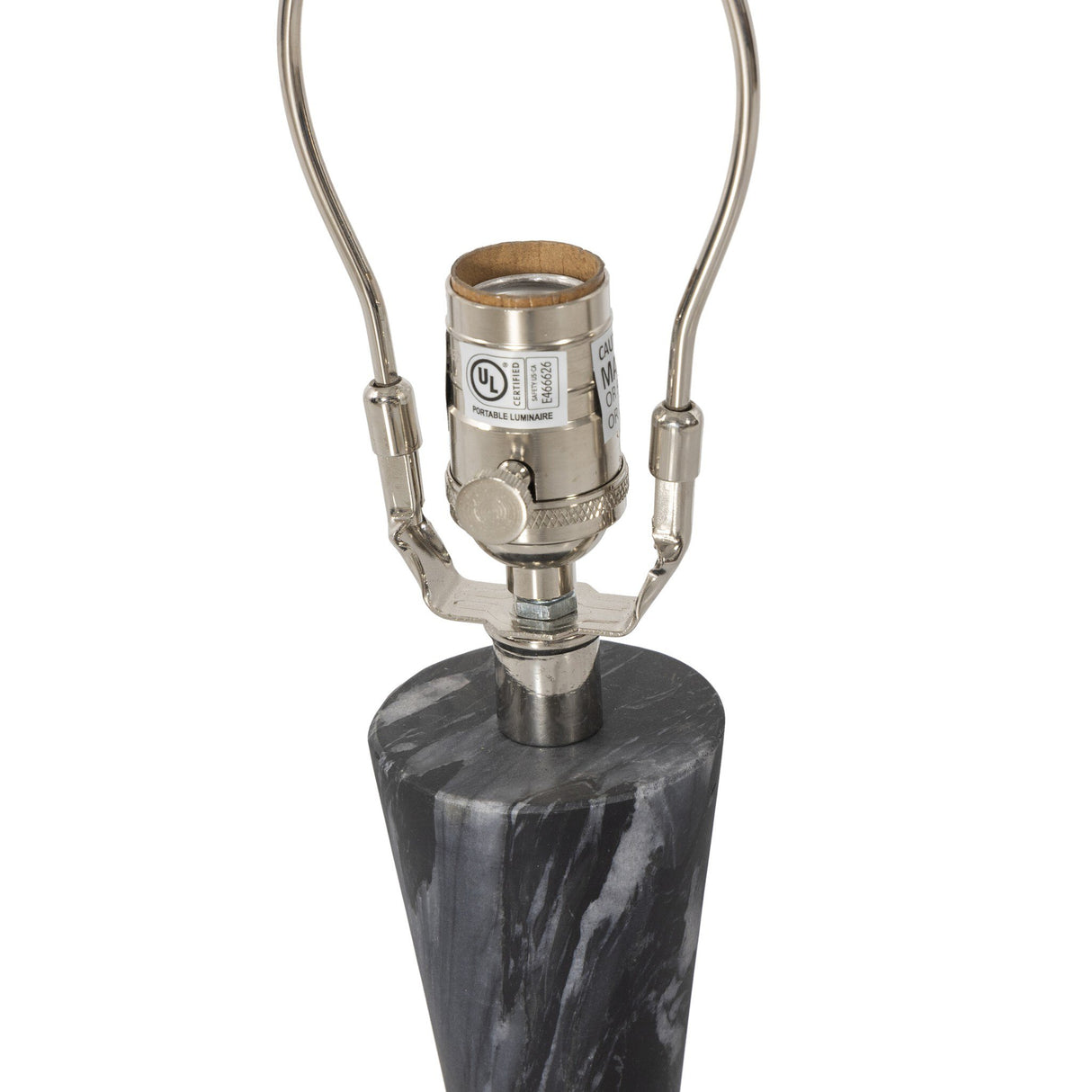 Bibianna Table Lamp in Black Italian Marble from Four Hands - Luna Furniture