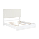 Linea Pearl White 4pc Set (QB+NS+DR+MR) from Homelegance - Luna Furniture