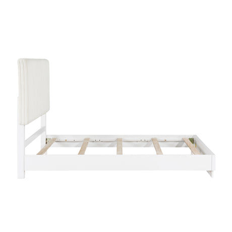 Linea Pearl White 4pc Set (QB+NS+DR+MR) from Homelegance - Luna Furniture
