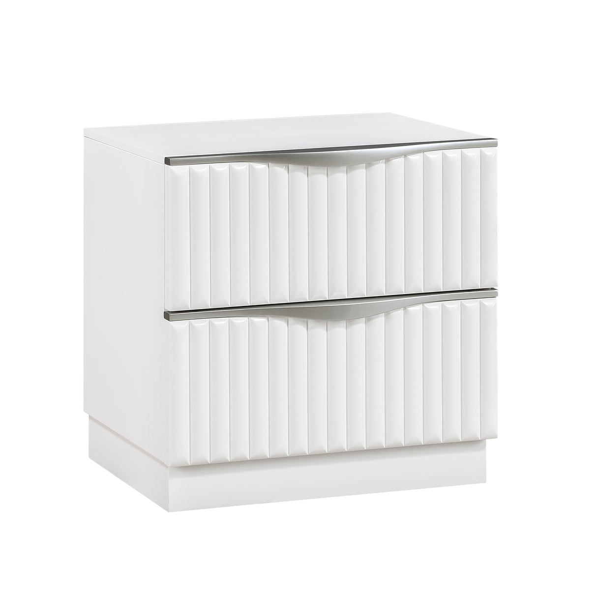 Linea Pearl White Set (QB+NS+DR+MR+CH) from Homelegance - Luna Furniture