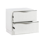 Linea Pearl White Set (QB+NS+DR+MR+CH) from Homelegance - Luna Furniture