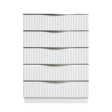 Linea Pearl White Set (QB+NS+DR+MR+CH) from Homelegance - Luna Furniture