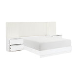 Linea Pearl White 5pc Set Queen Wall Bed (QB+2NS+2NS-P) from Homelegance - Luna Furniture