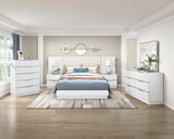 Linea Pearl White 5pc Set Queen Wall Bed (QB+2NS+2NS-P) from Homelegance - Luna Furniture