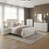 Linea Pearl White Queen Bed from Homelegance - Luna Furniture
