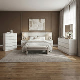 Linea Pearl White 5pc Set Queen Wall Bed (QB+2NS+2NS-P) from Homelegance - Luna Furniture