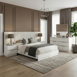 Linea Pearl White 5pc Set Queen Wall Bed (QB+2NS+2NS-P) from Homelegance - Luna Furniture