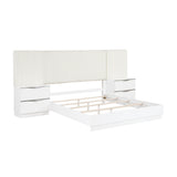 Linea Pearl White Eastern King Bed from Homelegance - Luna Furniture
