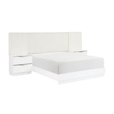 Linea Pearl White Eastern King Bed from Homelegance - Luna Furniture