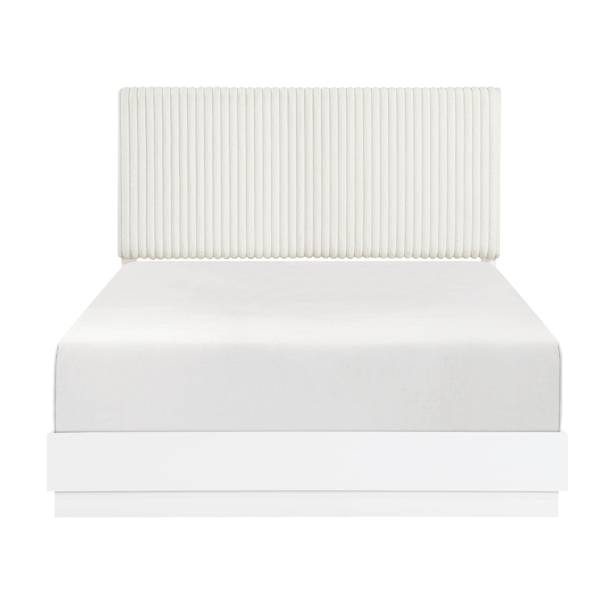 Linea Pearl White California King Bed from Homelegance - Luna Furniture