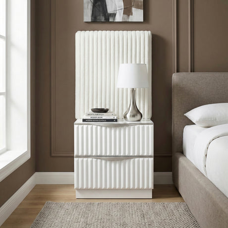 Linea Pearl White Dresser from Homelegance - Luna Furniture