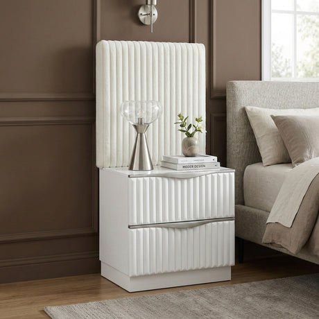 Linea Pearl White Dresser from Homelegance - Luna Furniture