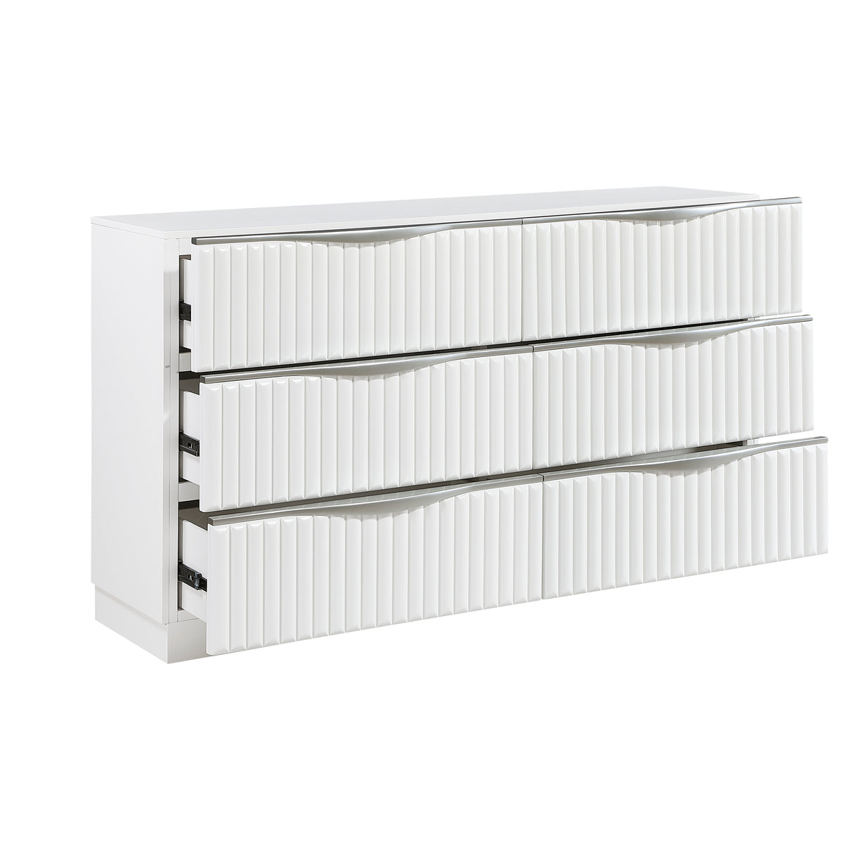 Linea Pearl White Dresser from Homelegance - Luna Furniture