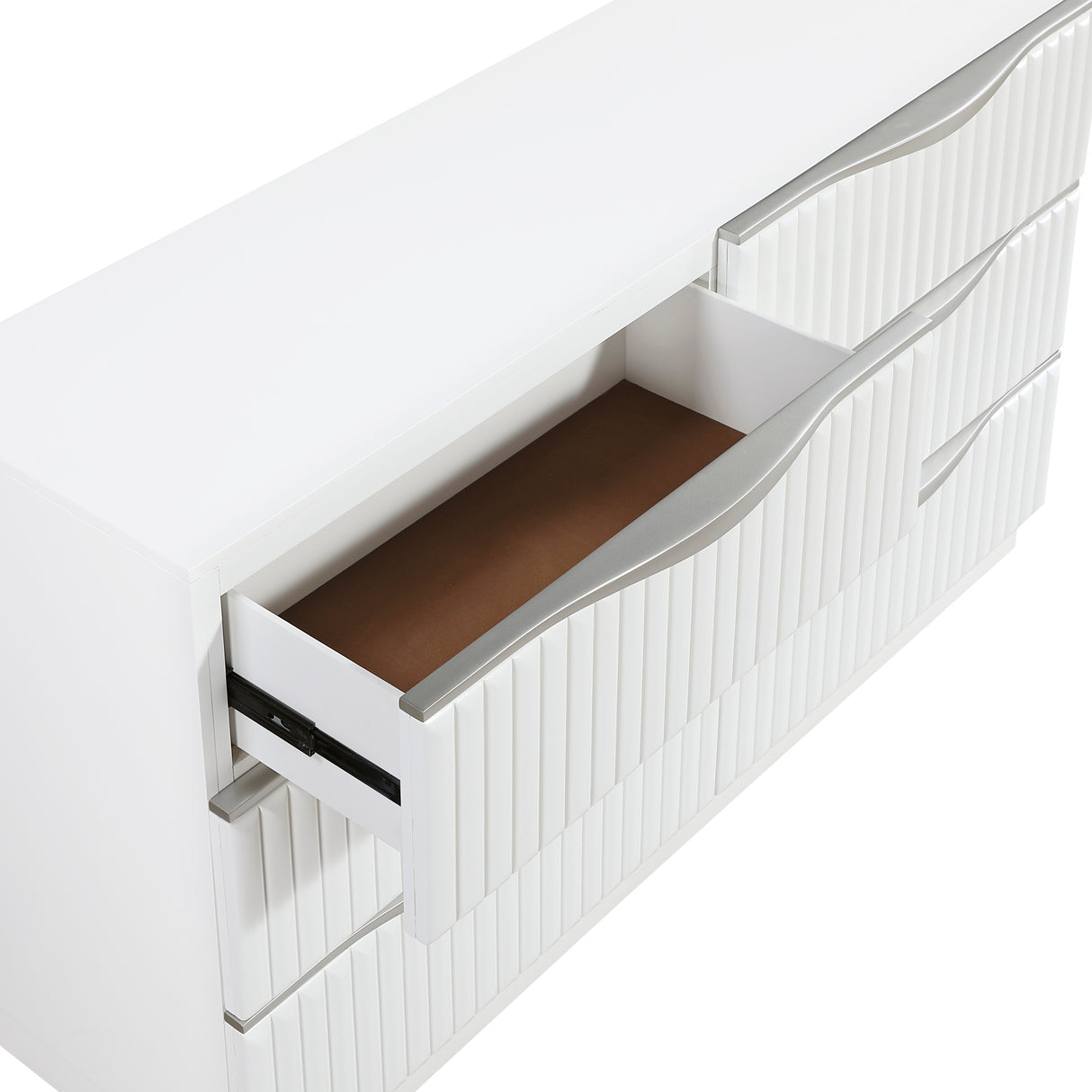 Linea Pearl White Dresser from Homelegance - Luna Furniture