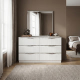 Linea Pearl White Mirror from Homelegance - Luna Furniture