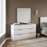 Linea Pearl White Dresser from Homelegance - Luna Furniture