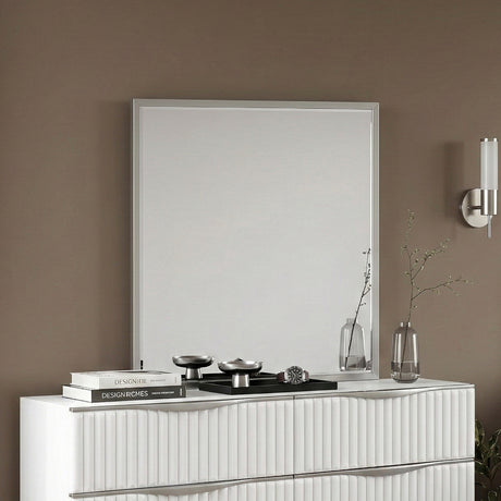 Linea Pearl White Mirror from Homelegance - Luna Furniture
