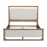 Riley Light Brown Upholstered Queen Bed from Homelegance - Luna Furniture