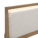 Riley Light Brown Queen Bed, Dresser, Mirror, and Nightstand from Homelegance - Luna Furniture