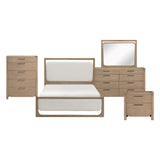 Riley Light Brown 5pc Set (QB+NS+DR+MR+CH) from Homelegance - Luna Furniture