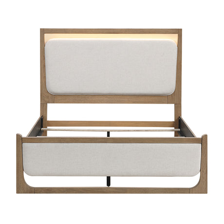 Riley Light Brown 5pc Set (QB+NS+DR+MR+CH) from Homelegance - Luna Furniture