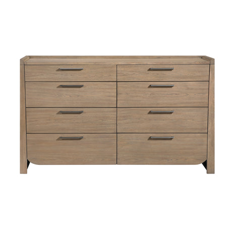Riley Light Brown 5pc Set (QB+NS+DR+MR+CH) from Homelegance - Luna Furniture