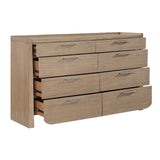 Riley Light Brown 5pc Set (QB+NS+DR+MR+CH) from Homelegance - Luna Furniture
