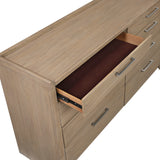 Riley Light Brown 5pc Set (QB+NS+DR+MR+CH) from Homelegance - Luna Furniture