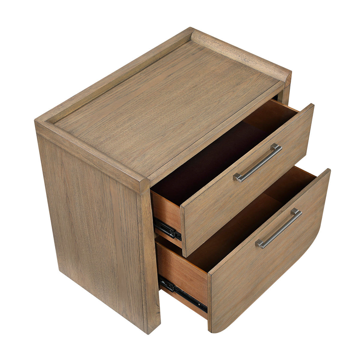 Riley Light Brown Nightstand from Homelegance - Luna Furniture