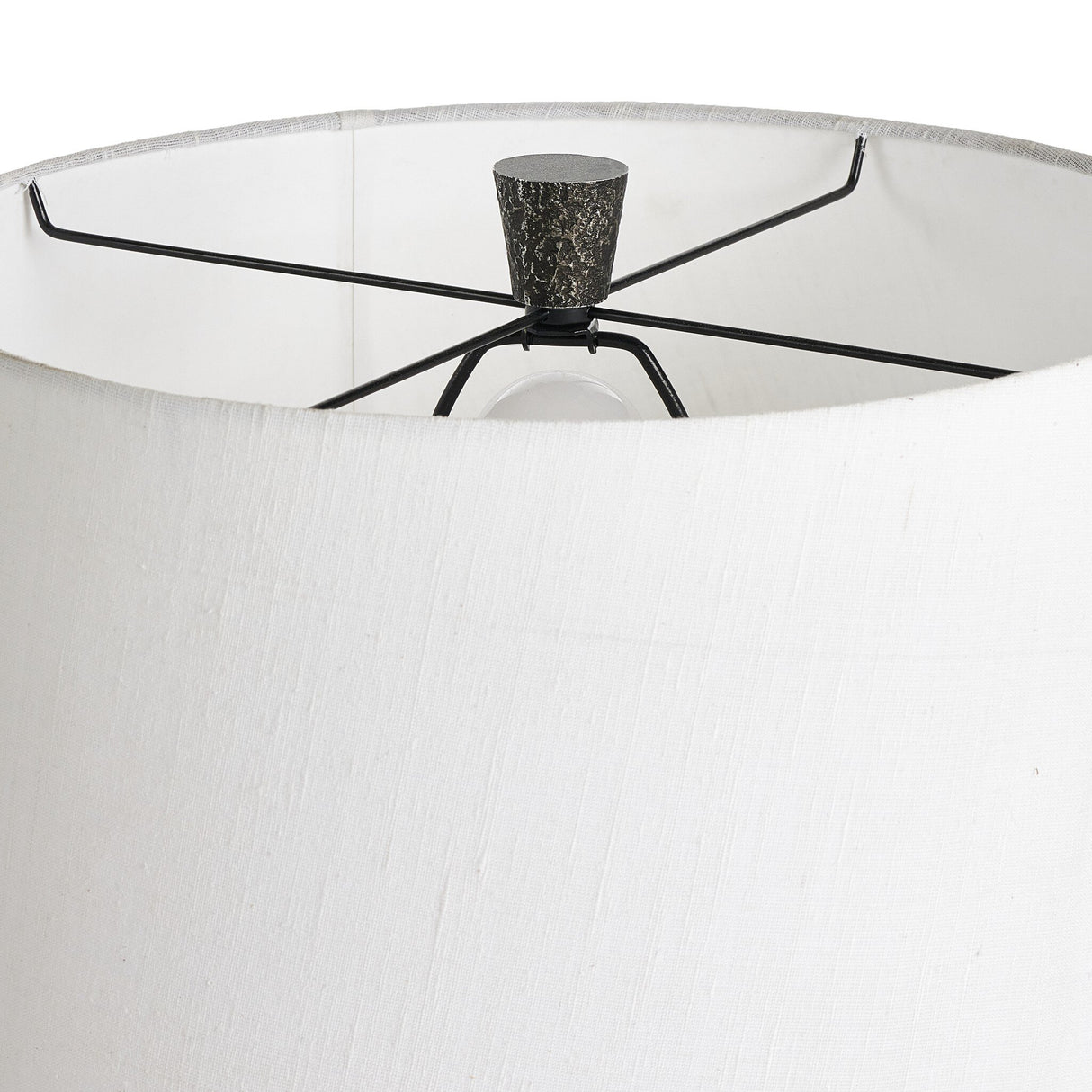 Fernando Table Lamp in Forged Black Aluminum from Four Hands - Luna Furniture