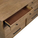 Sonoma Oak 5pc Set (QB+NS+DR+MR+CH) from Homelegance - Luna Furniture