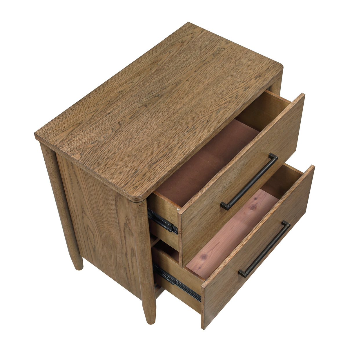 Sonoma Oak 4pc Set (QB+NS+DR+MR) from Homelegance - Luna Furniture