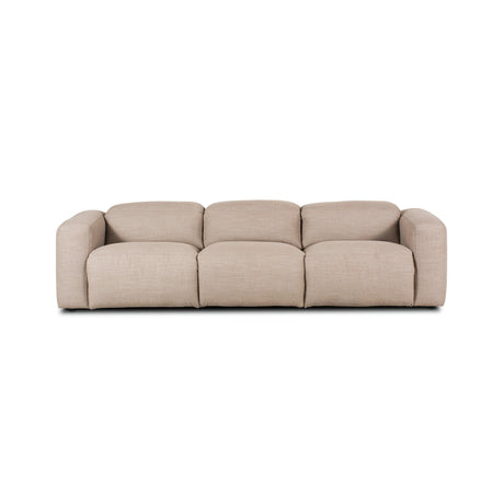 Radley Power Recliner 3-Piece Sectional in Crypton Nomad Taupe from Four Hands - Luna Furniture