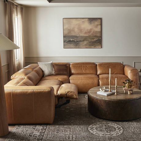 Radley Power Recliner 5-Piece Sectional in Sonoma Butterscotch from Four Hands - Luna Furniture