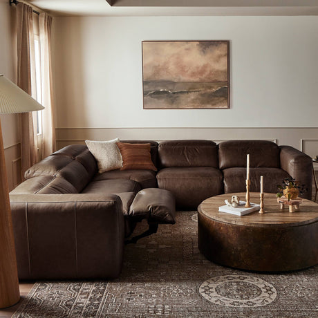 Radley Power Recliner 5-Piece Sectional in Sonoma Coco from Four Hands - Luna Furniture