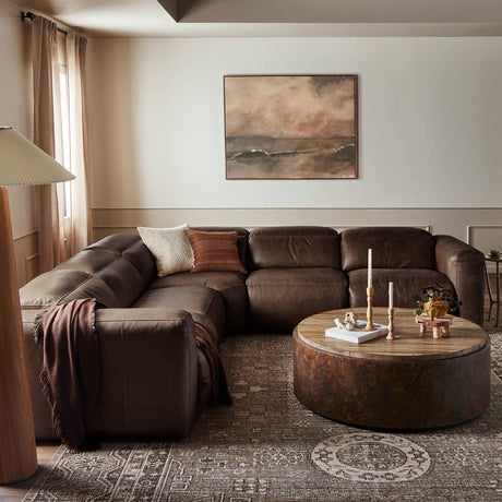 Radley Power Recliner 5-Piece Sectional in Sonoma Coco from Four Hands - Luna Furniture