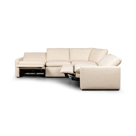 Tillery Power Recliner 5-Piece Sectional in Antigo Natural from Four Hands - Luna Furniture