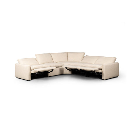 Tillery Power Recliner 5-Piece Sectional in Antigo Natural from Four Hands - Luna Furniture