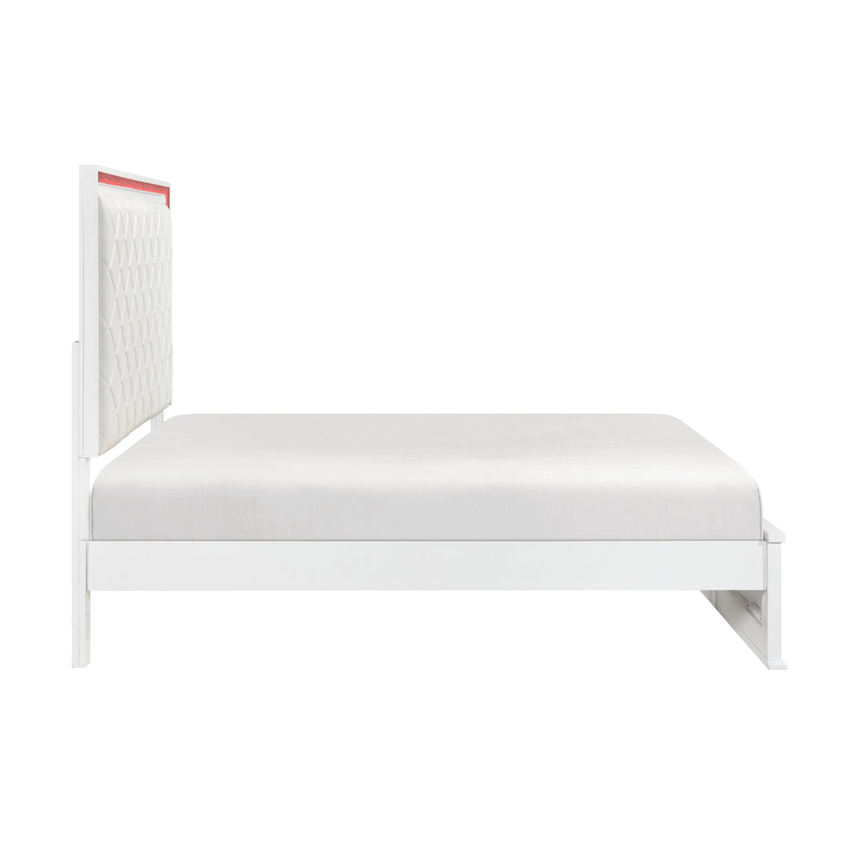 Lumin Pearl White LED Panel Bedroom Set from Homelegance - Luna Furniture